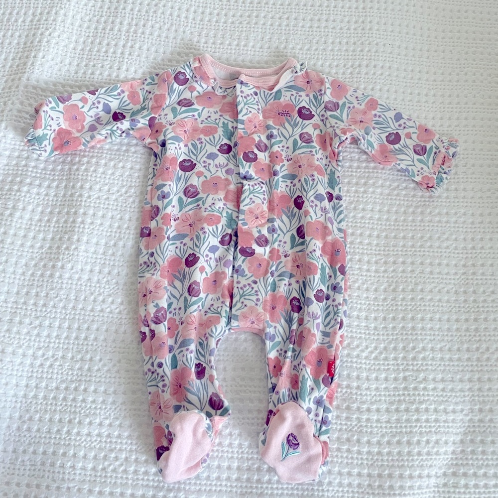 Magnetic Me Baby Girl Footie Pajamas